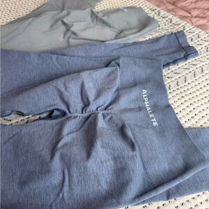 Alphalete Slate and blue Leggings